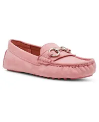 アンクライン レディース シューズ パンプス ローファー Anne Klein Womens Chrystie Moccasin Driver Loafers Light Pink ピンクのサムネイル