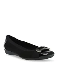 アンクライン レディース シューズ パンプス Anne Klein Womens Uplift Sport Buckle Ballet Flats Black ブラックのサムネイル