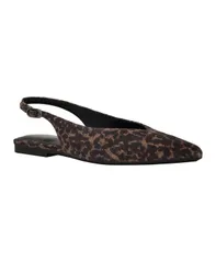 カルバンクライン レディース シューズ パンプス Calvin Klein Womens Galiana Pointy Toe Slingback Flats Dark Leopard Suede アのサムネイル