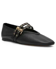 スティーブ マデン レディース シューズ パンプス Steve Madden Womens Lydia MaryJane Ballet Flats Black Leather ブラックのサムネイル