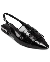 ダナ キャラン ニューヨーク レディース シューズ パンプス DKNY Womens Caxine Slingback Flats Black ブラックのサムネイル