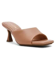 アンクライン レディース シューズ サンダル Anne Klein Womens Jerilyn Square Toe Mule Dress Sandals Tan タンのサムネイル