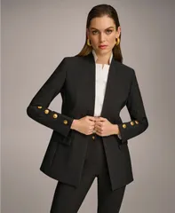 ダナ キャラン ニューヨーク レディース アウター ジャケット・ブルゾン ブレザー Donna Karan New York Donna Karan Womens Button Sleeve Blazのサムネイル