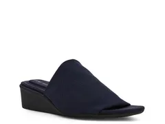 アンクライン レディース シューズ サンダル Anne KleinWishful Wedge Sandal Navy ネイビーのサムネイル