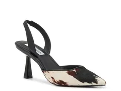 スティーブ マデン レディース シューズ パンプス Steve Madden Beyah Pump BrownWhite Cow Print Calf Hair ホワイトのサムネイル