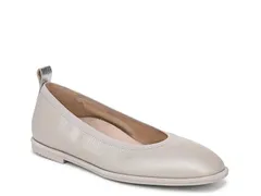 バイオニック レディース シューズ パンプス Vionicaroll Ballet Flat Grey Leather グレーのサムネイル