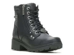 ハーレーダビッドソン レディース シューズ ブーツ・レインブーツ HarleyDavidson Inman Mills Bootie Black ブラックのサムネイル
