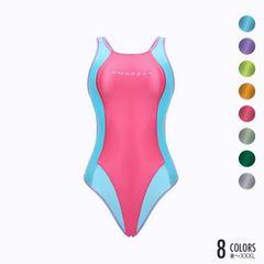 [Free Shipping] AMORESY Aphrodite Racing Swimsuit - New Colors - Bi-color Leotard Bodysuit - Crossback Costume - Unisex - Code: 46649