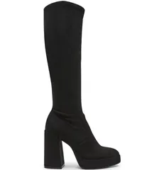 スティーブ マデン レディース シューズ ブーツ・レインブーツ スエード ブーツ ヒール Steve Madden Twain Microsuede Knee High Block Heel Bootのサムネイル
