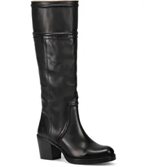 フライ レディース シューズ ブーツ・レインブーツ トール ブーツ レザー Frye Jean Leather Tall Pull On Boots Black ブラックのサムネイル