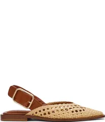 スティーブ マデン レディース シューズ パンプス Steve Madden Shay Woven Slingback Flats Naturalのサムネイル