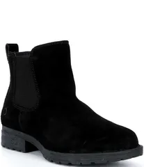 ボーン レディース シューズ ブーツ・レインブーツ スエード チェルシー Born Cove Waterproof Suede Chelsea Booties Black ブラックのサムネイル