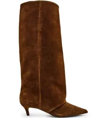 スティーブ マデン レディース シューズ ブーツ・レインブーツ スエード ヒール Steve Madden Luca Suede Cuffed Kitten Heel Boots Chestnutのサムネイル