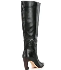 アントニオ メラーニ レディース シューズ ブーツ・レインブーツ トール レザー Antonio Melani Mateo Leather Tall Dress Boots Black ブラックのサムネイル