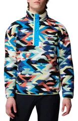 コロンビア メンズ アウター パーカー・スウェット プリント フリース Columbia Mens Helvetia II Half Snaprinted Fleece Pullover Compasのサムネイル