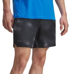 언더 아머 맨즈 하의 바지 반바지 프린트 반바지 Under Armour Mens Vanish Woven 6 Printed Shorts BlackCast