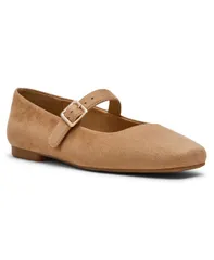 アンクライン レディース シューズ パンプス ニット Anne Klein Womens Mabel Knit Mary Jane Flatsand Suede サンドのサムネイル