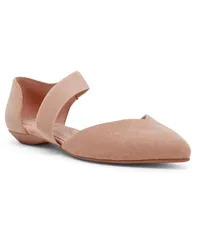 アンクライン レディース シューズ パンプス アシンメトリー Anne Klein Womens Oksannasymmetrical Pointed Toe Flats Natural Blushのサムネイル