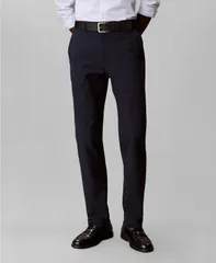 カルバンクライン メンズ ボトムス カジュアルパンツ Calvin Klein MenslimFitech Stretch Pants Dark Sapphire サファイアのサムネイル