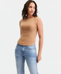 【送料無料】 フリーピープル レディース タンクトップ トップス Womens Iconic Sleeveless Tank Top Tanninのサムネイル