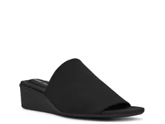 アンクライン レディース シューズ サンダル Anne KleinWishful Wedge Sandal Black ブラックのサムネイル