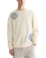 スコッチアンドソーダ メンズ アウター パーカー・スウェット リラックスフィット シャツ 刺繍 Scotch Soda Embroidered Relaxed Fit Sweatshirt Eggnoのサムネイル