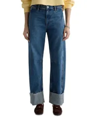 エージー レディース ボトムス デニムパンツ ジーンズ AG Mercer High Rise Cuffed Barrel Jeans in 11 Years Enrich 11 Years Eのサムネイル