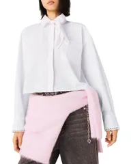 マージュ レディース トップス シャツ Maje Crochet Collar Shirt White ホワイトのサムネイル