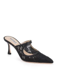 バッジェリーミシュカ レディース シューズ パンプス Badgley Mischka Womens Oaklyn Pumps Black Satin ブラックのサムネイル