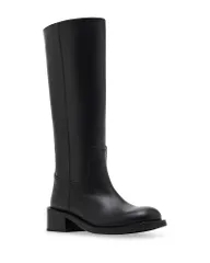 スティーブ マデン レディース シューズ ブーツ・レインブーツ トール STEVE MADDEN Womens Riggs Tall Boots Black Leather ブラックのサムネイル