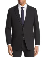 セオリー メンズ アウター ジャケット・ブルゾン スリムフィット ジャケット Theory Chambers New Tailor Slim Fit Suit Jacket Black ブラックのサムネイル