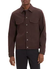 セオリー メンズ アウター ジャケット・ブルゾン Theory River Jacket ineoteric Twill Brownwoodのサムネイル