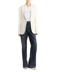 ステラマッカートニー レディース アウター ジャケット・ブルゾン スリムフィット Stella McCartney Forever Stella Slim Fit Jacket Cream クリームのサムネイル