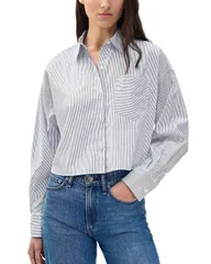 ラグアンドボーン レディース トップス シャツ クロップド rag bone Marin Cropped Shirt White ホワイトのサムネイル