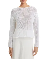 ヴィンス レディース アウター ニット・セーター クルーネック Vince Crewneck Sweater Optic White ホワイトのサムネイル