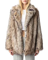ザディグ エ ヴォルテール レディース アウター コート Zadig Voltaire Faune Faux Fur Coat Naturelのサムネイル
