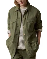 ファレティ レディース アウター ジャケット・ブルゾン Faherty Soft Stretch Safari Jacket Mossのサムネイル