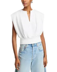 スリーワンフィリップリム レディース トップス シャツ パイル ノースリーブ 31 Phillip Lim Sleeveless French Terry Top White ホワイトのサムネイル