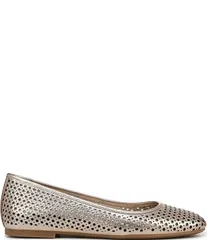 バイオニック レディース シューズ パンプス レザー Vionic Orinda Perforated Leather Ballet Flats Bronzeのサムネイル