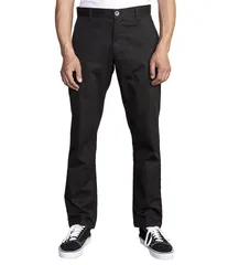 ルーカ メンズ ボトムス カジュアルパンツ パンツ RVCA The Weekend Stretch Straight Fit Pants Black ブラックのサムネイル