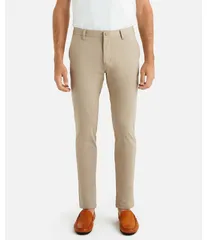 ローヌ メンズ ボトムス カジュアルパンツ スリムフィット パンツ RHONE Slim Fit Flat Front Commuter Stretch Pants Khaki カーキのサムネイル