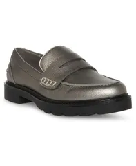 アンクライン レディース シューズ パンプス ローファー Anne Klein Womens Emmylou Lug Sole Loafers Pewter ピューターのサムネイル