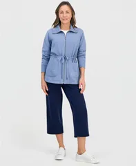 スタイルアンドコー レディース アウター ジャケット・ブルゾン プチ ニット フリース Style Co Petite Lux Soft Fleece Anoraknit Jacket Macys Eのサムネイル