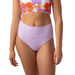 Nani Swimwear Women's Flat Rib Marine Bikini Bottoms (Lilac)