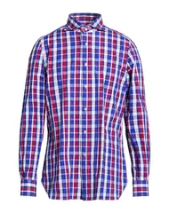 イザイア メンズ トップス シャツ ISAIA チェック柄シャツ Blue ブルーのサムネイル