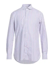 イザイア メンズ トップス シャツ ISAIA ストライプ柄シャツ Purple パープルのサムネイル