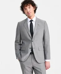 ヒューゴボス メンズ アウター ジャケット・ブルゾン Hugo Boss Mens ModernFit Suit Separates Jacket Dark Grey グレーのサムネイル