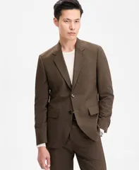 ヒューゴボス メンズ アウター ジャケット・ブルゾン Hugo Boss Mens ModernFit Solid Suit Jacket Brown ブラウンのサムネイル