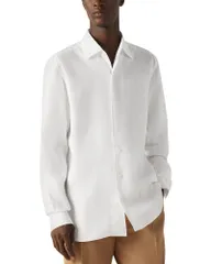 ゼニア メンズ トップス シャツ ZEGNA Oasi Lino Shirt White ホワイトのサムネイル
