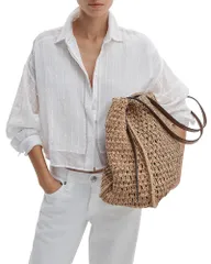 ラグアンドボーン レディース トップス シャツ rag bone Marin Long Sleeve Combo Shirt White ホワイトのサムネイル